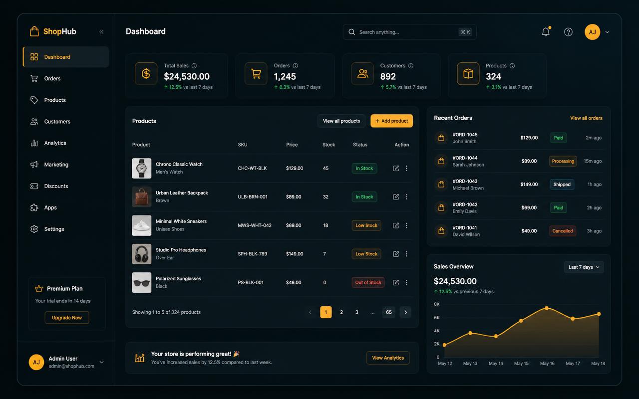 WooCommerce store rebuild — project screenshot